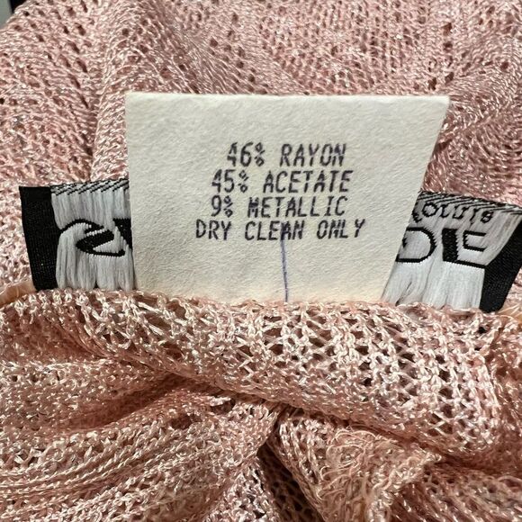 SHARADE 90’s Vintage Crocheted Fringe Top with Maxi Dress Size 8 - Picture 10 of 10